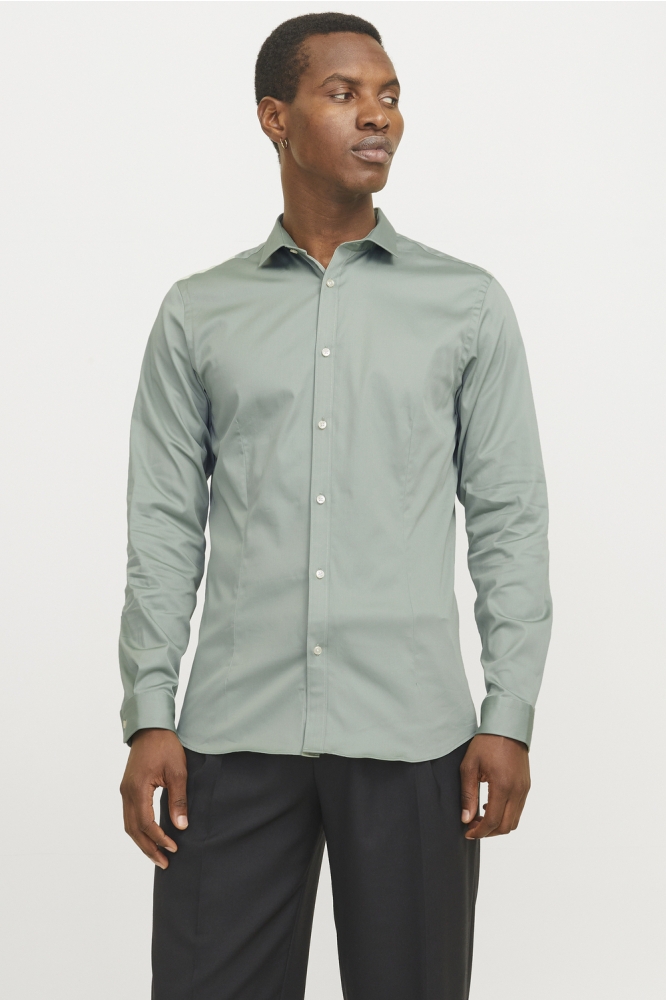 JPRBLAPARMA SHIRT L/S NOOS 12097662 ICEBERG GREEN